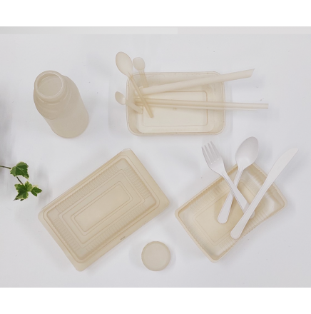 Biodegradable plastic food containers
